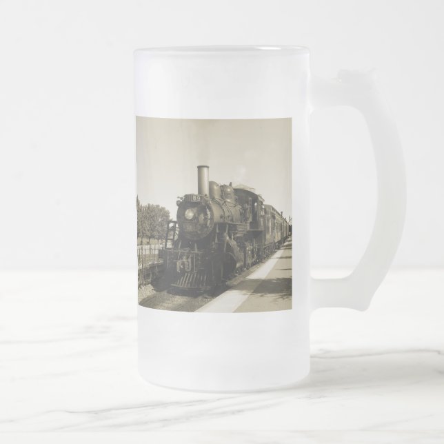 Historische Eisenbahn Mattglas Bierglas (Rechts)