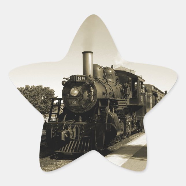 Historische Eisenbahn Stern-Aufkleber (Vorderseite)