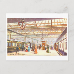 Historische Euston-Station in London Postkarte