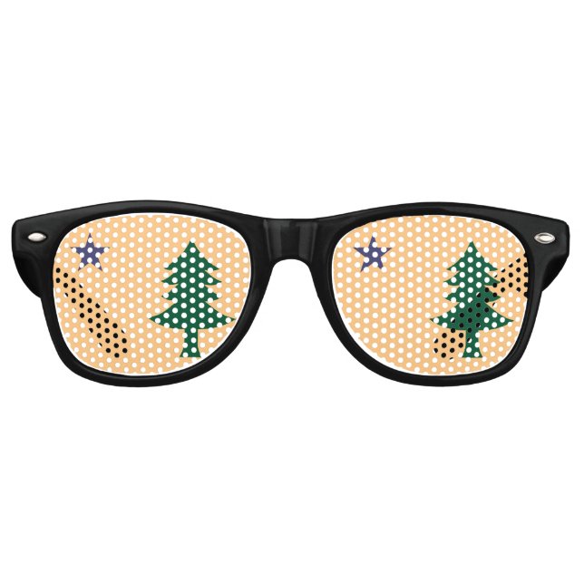 Historische Flagge Maine (1901-1909) Partybrille (Vorderseite)