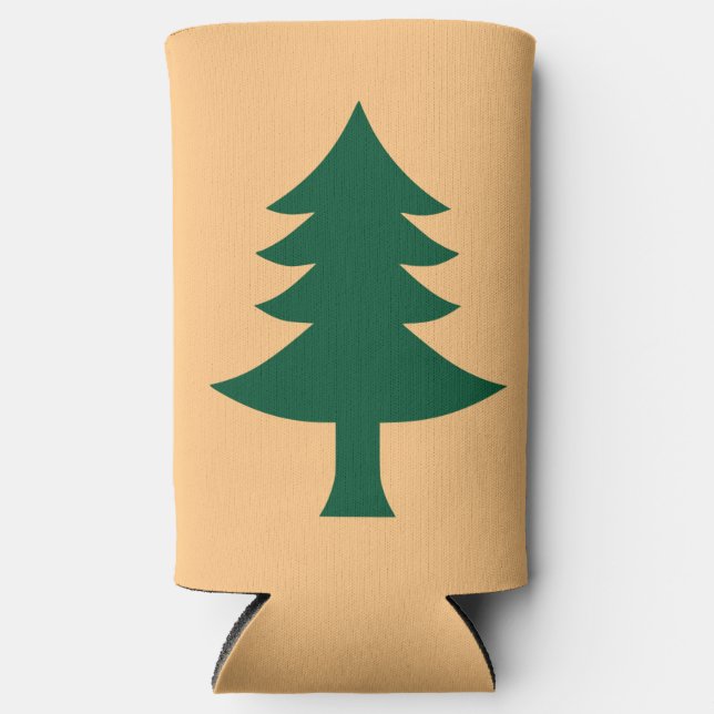 Historische Flagge Maine (1901-1909) Selters Dosenkühler (Vorderseite)