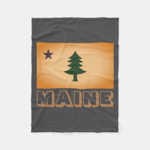 Historische Flagge von Maine 1901 1909 _1 Fleecedecke