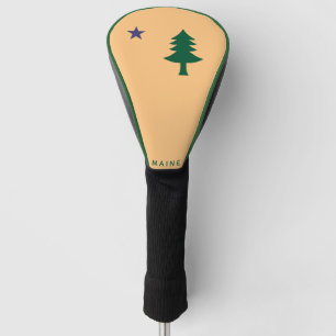 Historische Flagge von Maine (1901–1909) Golf Headcover