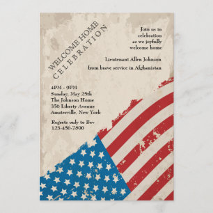 Historische Flaggen-Einladung Einladung