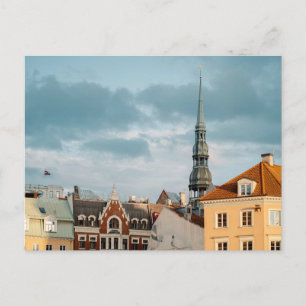 Historische Gebäude in Alt-Riga, Lettland Postkarte