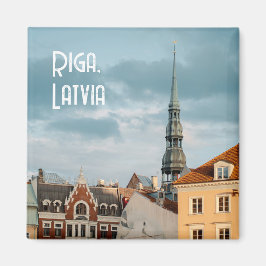 Historische Gebäude in Alt-Riga, Lettland Reise Magnet