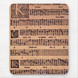 Historische Gregorianische Chant Sheet Music Mouse Mousepad