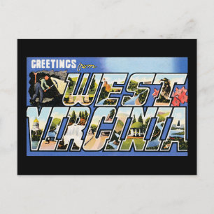 Historische Grüße aus West Virginia Postkarte