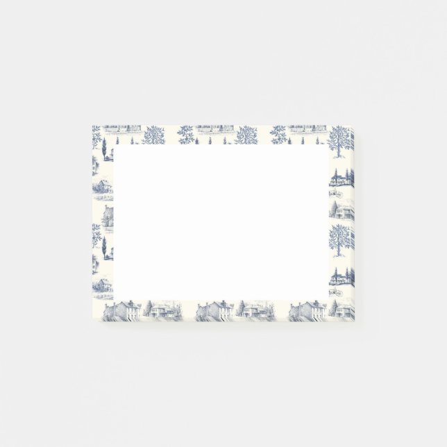 Historische Häuser Toile Post-it Klebezettel (Vorderseite)