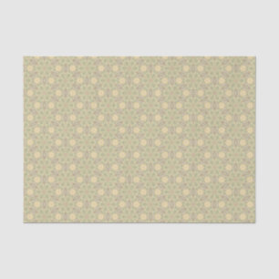 Historische Hausfrau verlor Sunlit Textile Floral Seidenpapier
