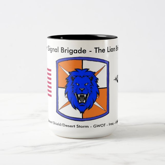Historische Kaffeetasse der 35th Signal Brigade #2 (Mittel)