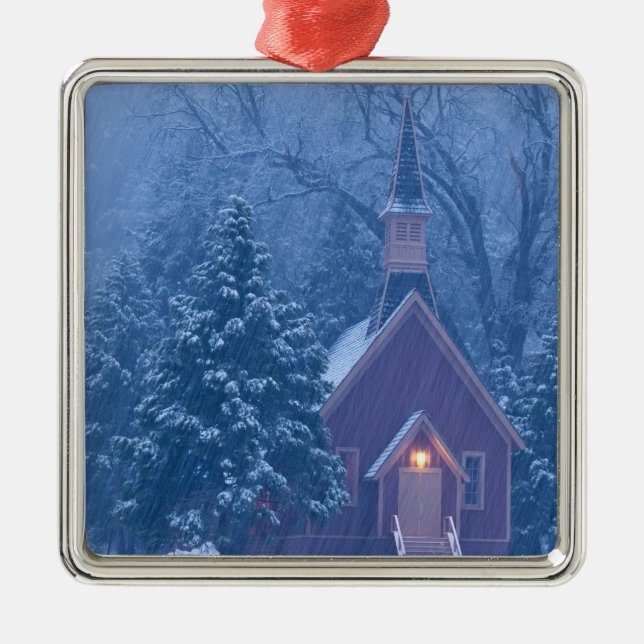 Historische Kapelle des Yosemite-Tals während schw Ornament Aus Metall (Vorne)