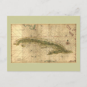 Historische Karte von Kuba 1639 von Joan Vinckeboo