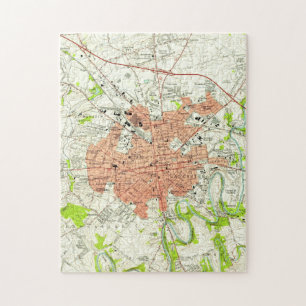 Historische Karte von Lancaster Pennsylvania (1956 Puzzle