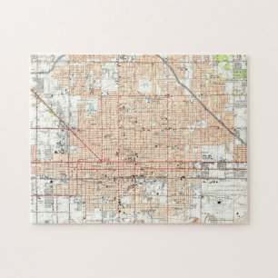 Historische Karte von Phoenix Arizona (1952) Puzzle