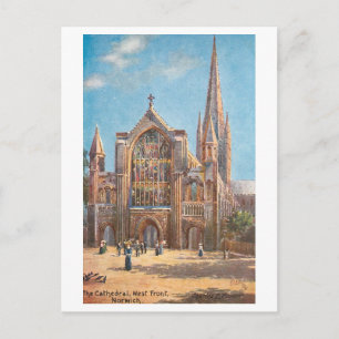 Historische Kathedrale von Norwich Postkarte