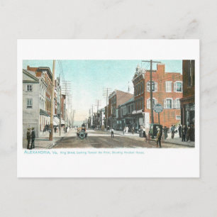 Historische King Street, Alexandria, Virginia Postkarte