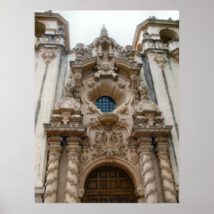 Historische Kirche san diego Poster