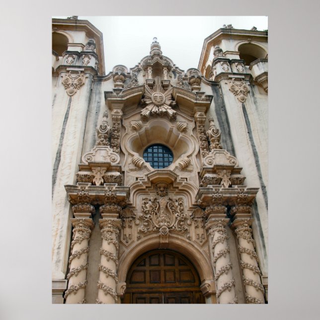 Historische Kirche san diego Poster (Vorne)