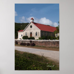 Historische Kirche von Antigua Canvas Print Poster