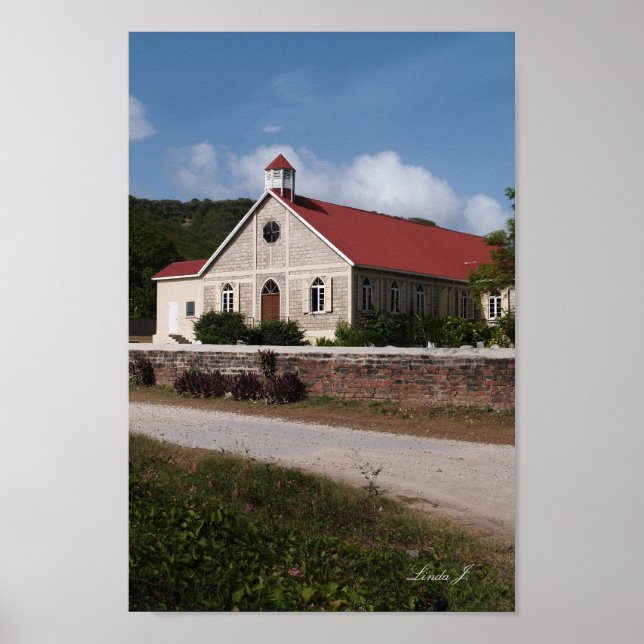 Historische Kirche von Antigua Canvas Print Poster (Vorne)