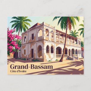 Historische Kolonialstadt, Grand-Bassam Côte d'Ivo Postkarte