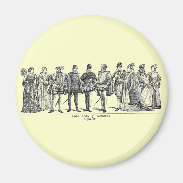 Historische Kostüme Magnet (Vorne)