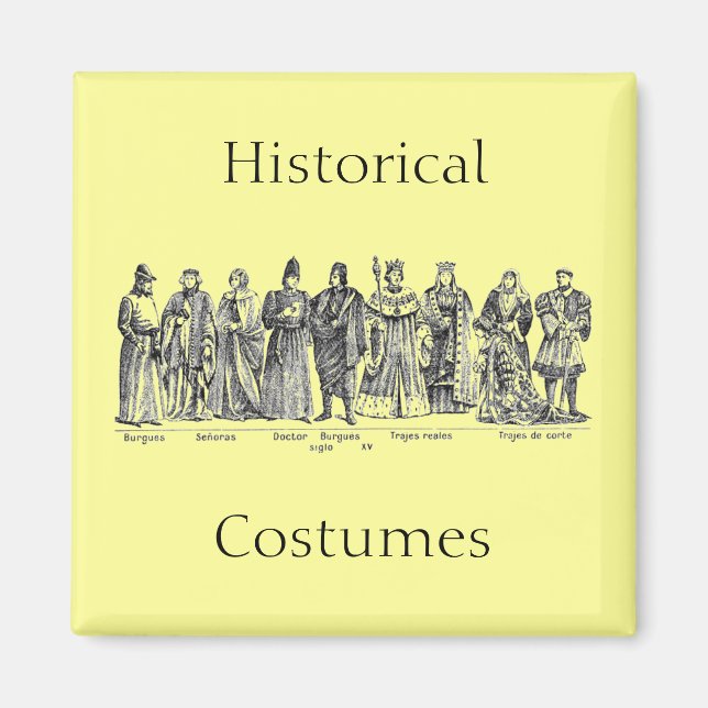 Historische Kostüme Magnet (Vorne)