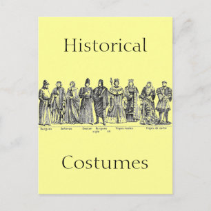 Historische Kostüme Postkarte