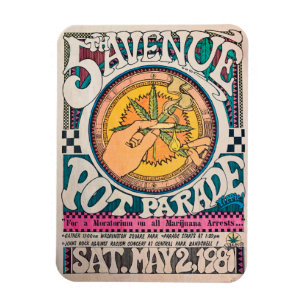 Historische Legalisierung der Pot Parade Weber Pos Magnet