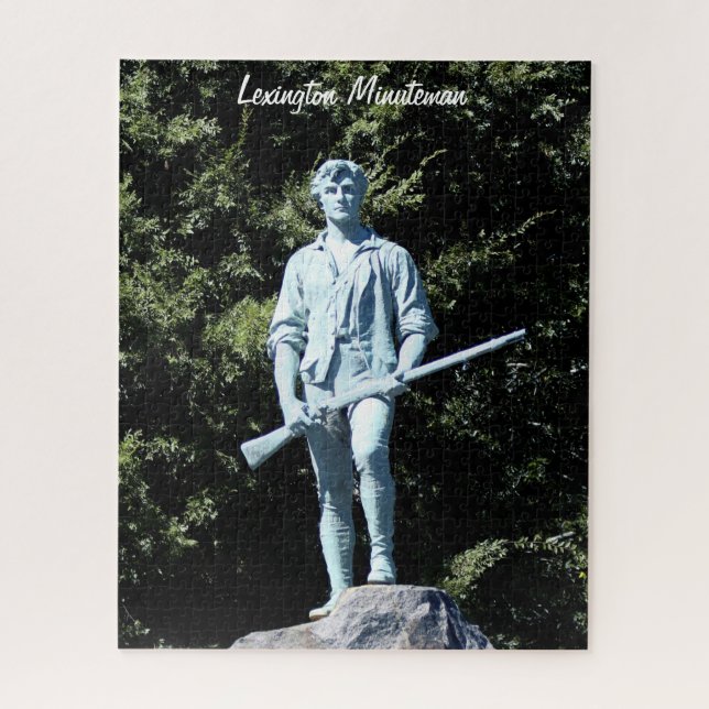 Historische Lexington Minuteman Statue Jigsaw Puzz Puzzle (Vertikal)