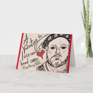 Historische Lieben von Henry VIII Valentine Gruß Karte