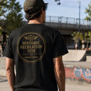 Historische Nachbildung Stätte Archivdatensatz T-S T-Shirt