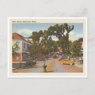 Historische Nantucket Massachusetts Main Street Sz Postkarte