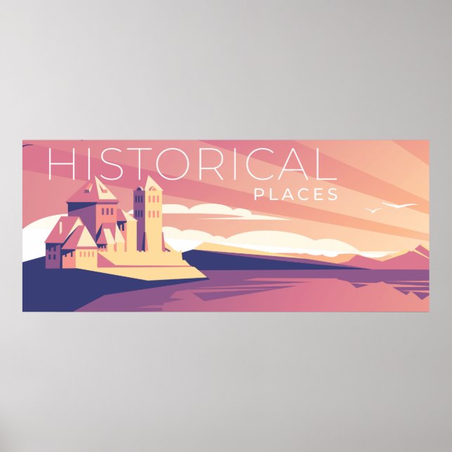 Historische Orte Poster (Vorne)