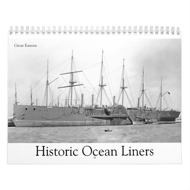 Historische Ozeandampfer Kalender (Titelbild)