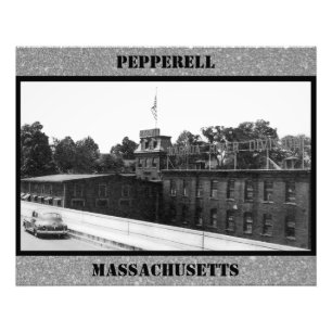 Historische Papiermühle in Pepperell Massachusetts Fotodruck