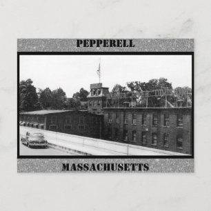 Historische Papiermühle in Pepperell Massachusetts Postkarte