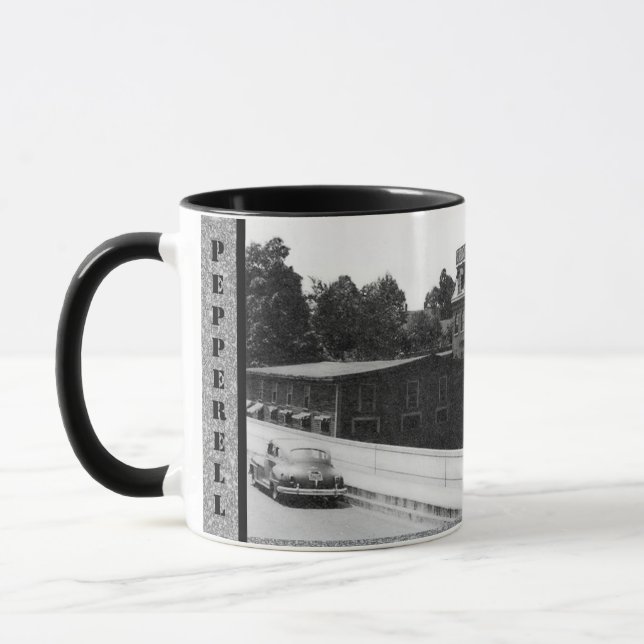Historische Papiermühle in Pepperell Massachusetts Tasse (Links)