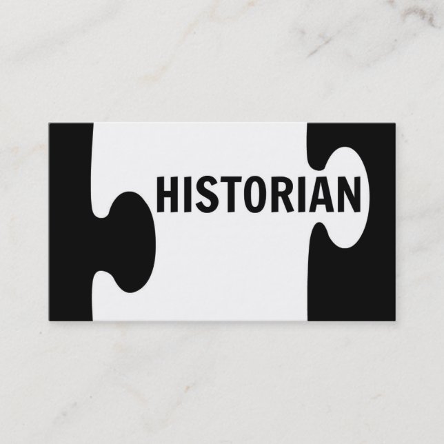 Historische Puzzle Piece Business Card Visitenkarte (Vorderseite)