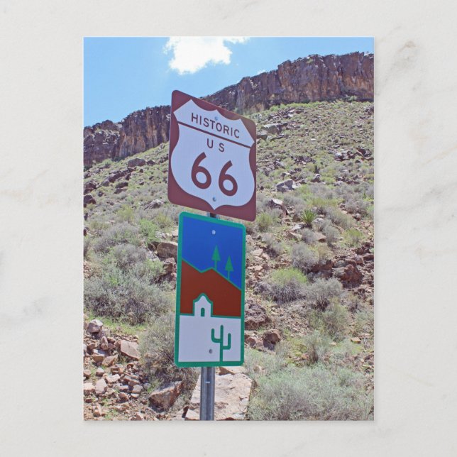 Historische Route 66 Arizona Postkarte! Postkarte (Vorderseite)