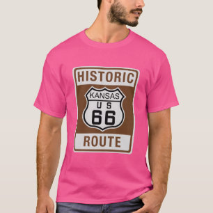 Historische Route 66 Kansas T-Shirt