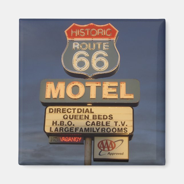 Historische Route 66 Magnet (Vorne)
