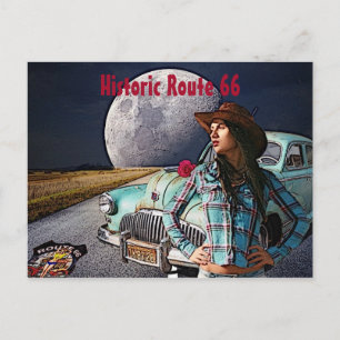 Historische Route 66 Postkarte