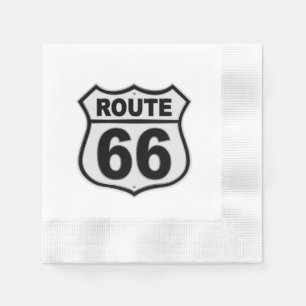 Historische Route 66 Serviette