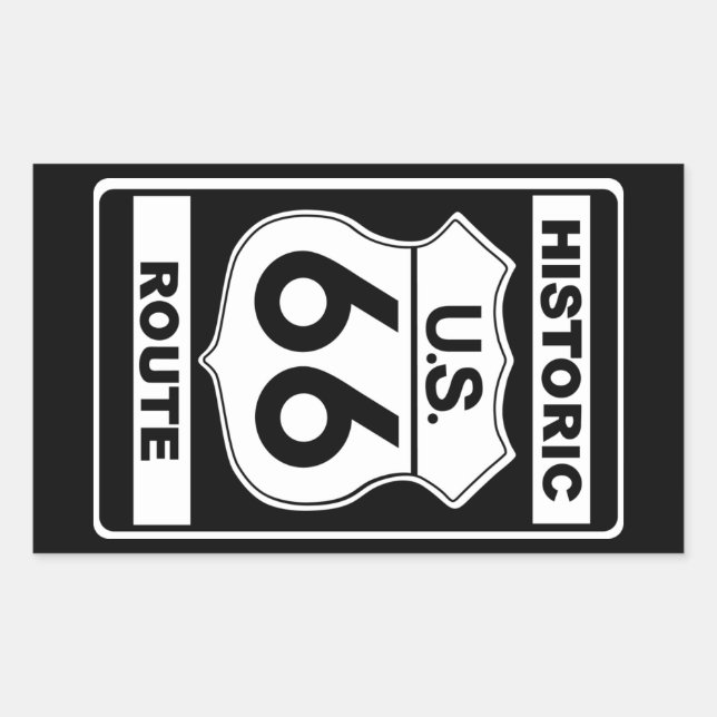 Historische Route 66 Stickers (Vorderseite)