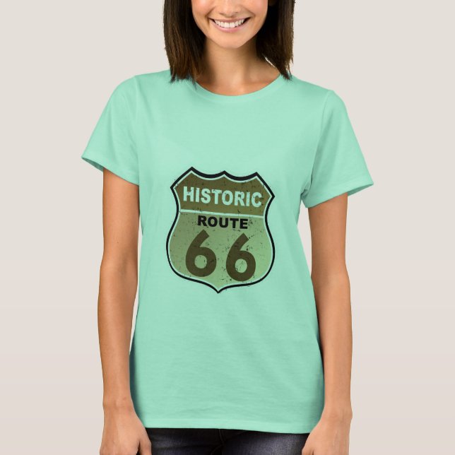 Historische Route 66 T-Shirt (Vorderseite)