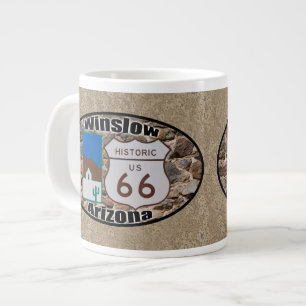 Historische Route 66 ~ Winslow, Arizona Jumbo-Tasse