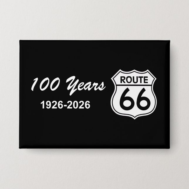 Historische Route 66 zum Centennial-Jubiläum Button (Vorderseite)