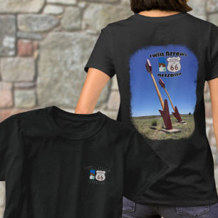 Historische Route 66 ~ Zwillingspfeile, Foto Arizo T-Shirt